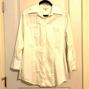 CAbi NWT Cotton White Long Shirt/ Tunic/Jacket Size M - Quality